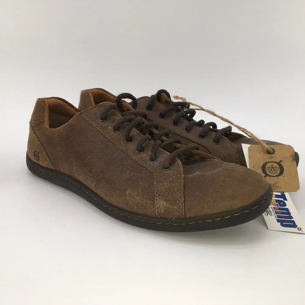 Born Sean Suede Lace Up Shoes Mens 10 NWT Marmotta Brown Earthy Minimalist